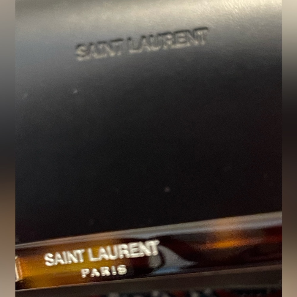 Saint Laurent Tortoise Shell Sunglasses. Euc Come… - image 5